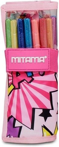 Penál plný "Glitter Roll", ice cream, rolovací, růžová, MITAMA 62908-90156