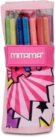 Penál plný "Glitter Roll", ice cream, rolovací, růžová, MITAMA 62908-90156