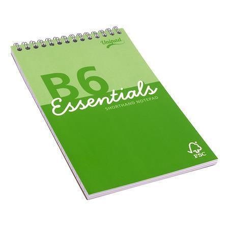 Spirálový blok "Unipad Essentials Shorthand", mix, B6, linkovaný, 80 listů, PUKKA PAD ESS-