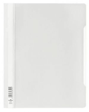 Desky s rychlovazačem, bílá, PP, A4+, 50 ks/balení, DURABLE 257002