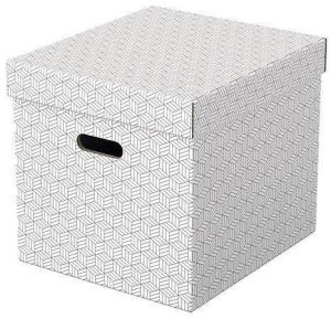 Archivační krabice "Home", bílá, kostka, 3 ks, ESSELTE