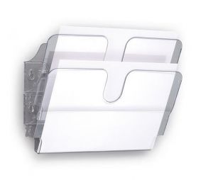 Držák na katalogy "FLEXIPLUS 2", transparentní, na zeď, A4, na šířku, DURABLE