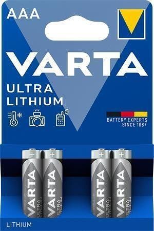 Baterie "Ultra Lithium", AAA, 4 ks, VARTA