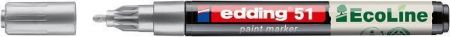 Lakový popisovač "51 EcoLine", stříbrná, 1-2 mm, EDDING 4-51-054
