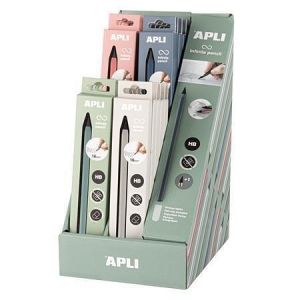 Nekonečná tužka "Infinite", displej/20 ks, mix barev, HB, šestihranná, s náhradní špičkou,