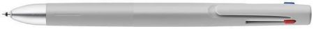 Kuličkové pero "Blen 3C", šedá, 0,24 mm, stiskací mechanismus, 3-barevné, ZEBRA 53133
