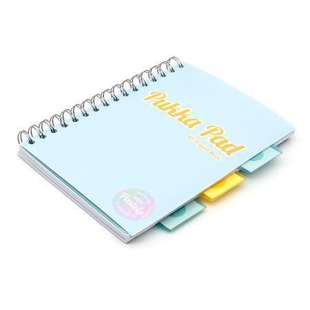 Spirálový sešit "Pastel project book", mix, A5, linkovaný, 100 listů, PUKKA PAD 2013-PST