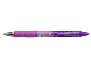 Gelové pero "G-2 Purple Bubble", fialová, 0,32 mm, stiskací mechanismus, PILOT BLG27TRB-PU