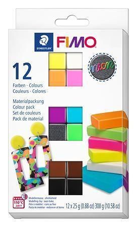FIMO® Effect NEON sada 12 barev 25g
