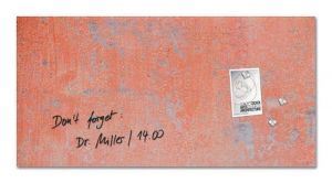 Magnetická skleněná tabule "Artverum®", červená zeď, 91 x 46 x 1,5 cm, SIGEL GL289