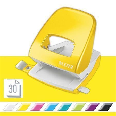 Děrovačka "Wow", metalická žlutá, 30 listů, LEITZ