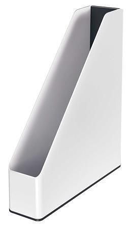 Stojan na časopisy "Wow", černá, dvoubarevný, 73 mm, plast, LEITZ