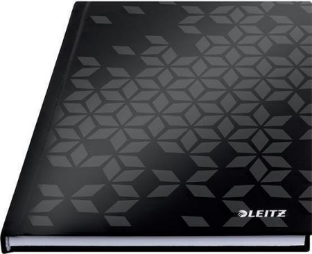 Zápisník "Wow", černá, čtverečkovaný, A5, tvrdé desky, 80 listů, LEITZ