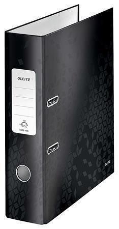 Pákový pořadač "180 Wow", černá, lesklý, 80 mm, A4, PP/karton, LEITZ