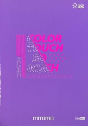Sešit "Color Touch", A4+, linkovaný, 52+2 listů, fialová, MITAMA 62172-90129