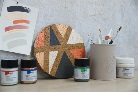  Sada Křídová barva CHALKY PAINT 4 barvy po 150 ml, KREUL