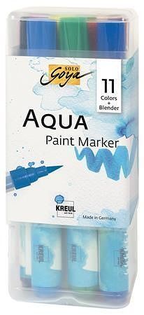  Sada Aqua marker SOLO GOYA - 11 barev + míchací marker, KREUL