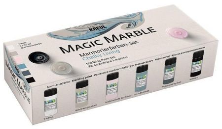 Sada Mramorovací barva Magic Marble Křídové barvy 6 x 20 ml, KREUL