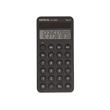 Kalkulačka "Eco MD 2", černá, stolní, 10 číslic, MAUL 7275290