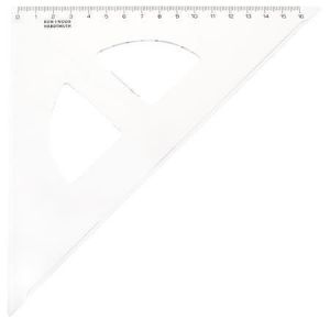 Trojúhelníkové pravítko, plastové, 45 °, KOH-I-NOOR