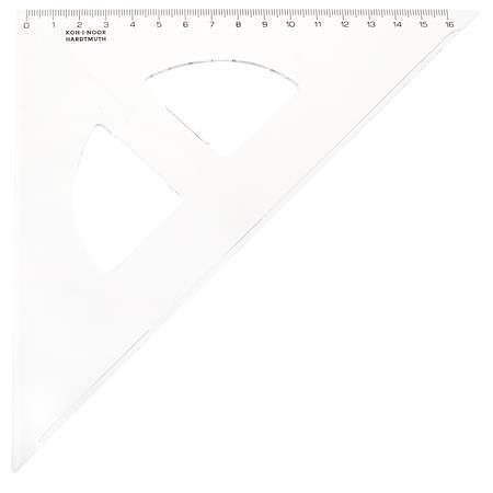 Trojúhelníkové pravítko, plastové, 45 °, KOH-I-NOOR