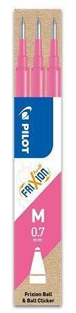 Náplň do rolleru "Frixion", růžová, 0,35mm, vymazatelná, 3ks, PILOT