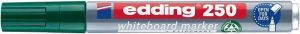 Popisovač na bílou tabuli a flipchart "250", zelená, 1-3mm, kuželový hrot, EDDING