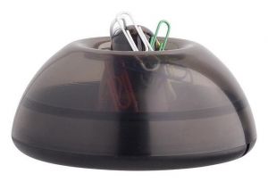 Zásobník na sponky magnetický, ICO "Lux", šedý-dýmový