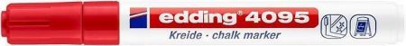 Křídový popisovač "4095", červená, 2-3 mm, kuželový hrot, tekutý, EDDING 4-4095002