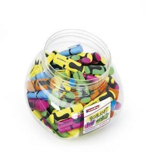 Zvýrazňovač "Edding 7", displej/100 ks, neonové barvy, mini, EDDING 4-51641