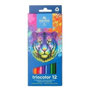 Barevné pastelky "Triocolour 3132/12", 12ks, trojhranné, KOH-I-NOOR
