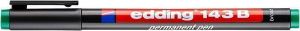 Permanentní popisovač "143 B", zelená, OHP, 1mm, EDDING