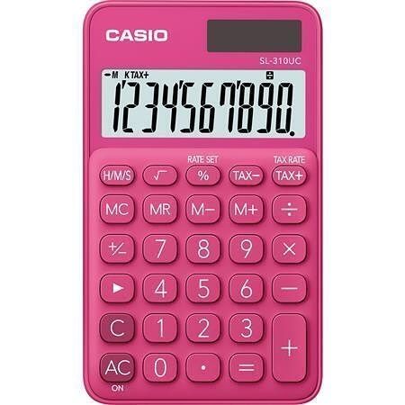 Kalkulačka "SL 310", červená, 10 místný displej, CASIO