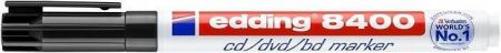 Permanentní popisovač na CD/DVD "8400", černá, 0,5-1mm, EDDING