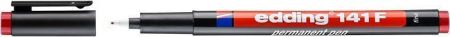 Permanentní popisovač "141 F", červená, OHP, 0,6mm, EDDING