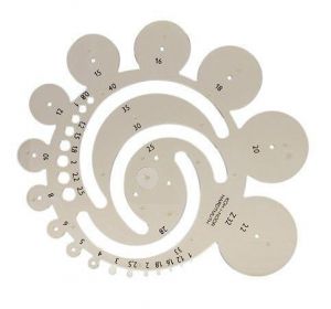 Šablona radiusová, plastová, KOH-I-NOOR "z32"