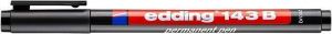 Permanentní popisovač "143 B", černá, OHP, 1mm, EDDING