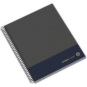 Spirálový sešit "Kraft", mix barev, A4, linkovaný, 100 listů, tvrdé desky, AMBAR 100300030