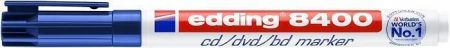 Permanentní popisovač na CD/DVD "8400", modrá, 0,5-1mm, EDDING