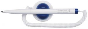Pero se stojánkem "Klick-Fix-Pen", bílá-modrá, SCHNEIDER