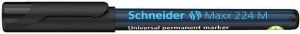 Permanentní popisovač "Maxx 224 M", černá, 1mm, OHP, SCHNEIDER