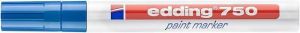 Lakový popisovač "750", tmavě modrá, 2-4mm, EDDING