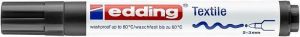 Popisovač na textil "4500", černá, 1-3mm, kuželový hrot, EDDING