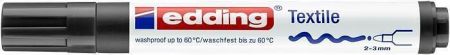 Popisovač na textil "4500", černá, 1-3mm, kuželový hrot, EDDING