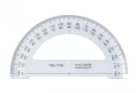 Úhloměr, 180°, KOH-I-NOOR