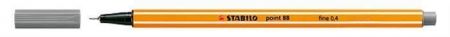 Liner "Point 88", šedá, 0,4mm, STABILO
