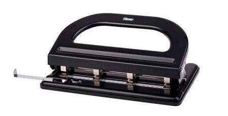 Děrovačka, 4 otvory, odolná, 30 listů, černá, BOXER "988"