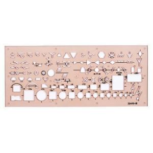 Souprava šablon elektro "703071", kouřová, plast, KOH-I-NOOR