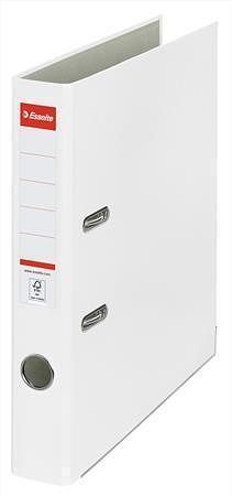 Pákový pořadač "Economy", ochranné spodní kování, bílá, 50 mm, A4, PP/karton, ESSELTE