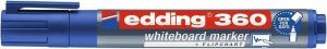 Popisovač na bílou tabuli a flipchart "360", modrá, 1,5-3mm, kuželový hrot, EDDING